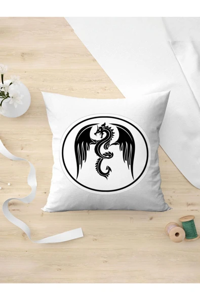 Panorama Ajans Dragon Ejderha Logosu Sticker Yastık Kılıfı ürün görseli 1