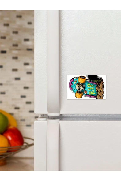 Panorama Ajans Kaykay Süs Dekor 6x9cm Magnet ürün görseli