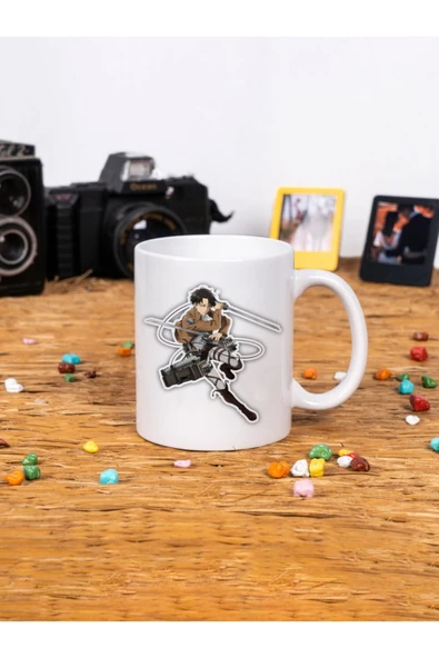 Panorama Ajans Levi Ackerman Anime Tasarım Beyaz Kupa Bardak ürün görseli