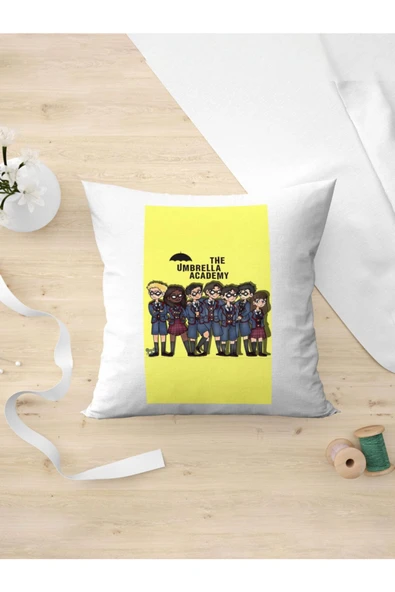 Panorama Ajans The Umbrella Academy Netflix Dizi Film Süper Kahraman Yastık Kılıfı ürün görseli 1