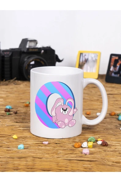 Panorama Ajans Çocuklar Için Eğlenceli Hediye O Harfi Beyaz Kupa Bardak ürün görseli