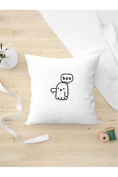 Panorama Ajans Boo Hayalet Karakter Arkadaşa Tasarım Yastık Kılıfı ürün görseli 1
