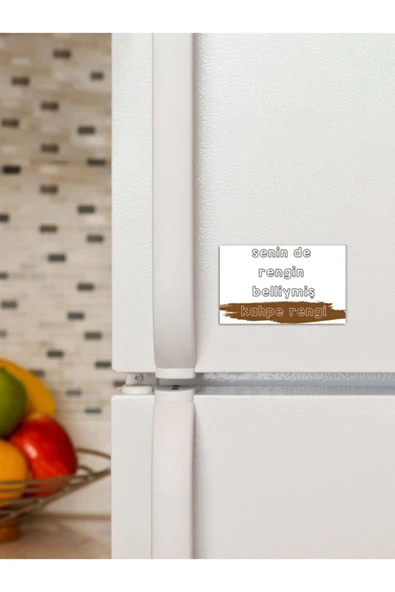 Panorama Ajans Komik Sözlü Kahpe Rengi Tasarım Süs Dekor 6x9cm Magnet ürün görseli