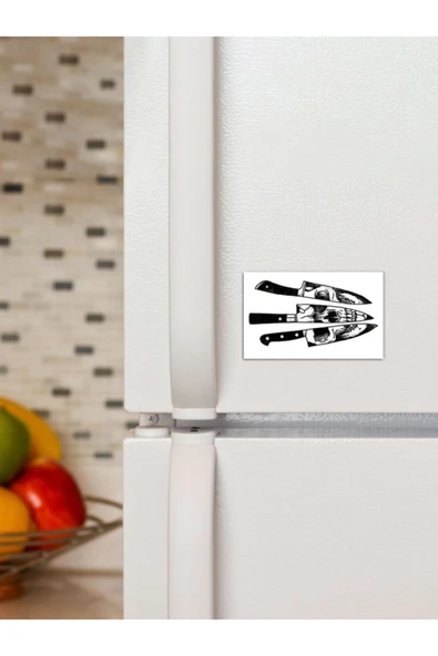 Panorama Ajans Kuru Kafa Bıçak Süs Dekor 6x9cm Magnet ürün görseli