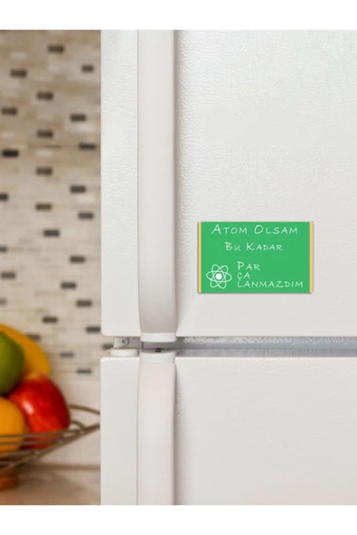 Panorama Ajans Komik Sözlü Atom Tasarım Süs Dekor 6x9cm Magnet ürün görseli