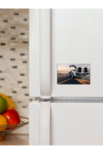 Panorama Ajans Back To Future Geleceğe Dönüş Film Araba 6x9cm Magnet ürün görseli