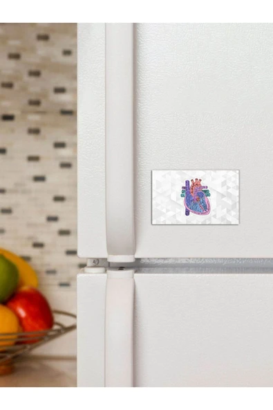 Panorama Ajans Sağlıkçı Sevgiliye Tatlı Kalp Tasarım Sticker 6x9cm Magnet ürün görseli