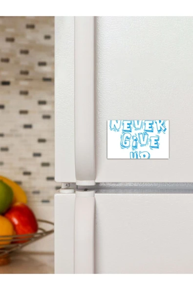 Panorama Ajans Never Give Up Tasarımlı Süs Dekor 6x9cm Magnet ürün görseli