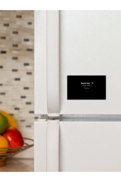 Panorama Ajans Need To Code Yazılımcı Tasarım Süs Dekor 6x9cm Magnet ürün görseli 1