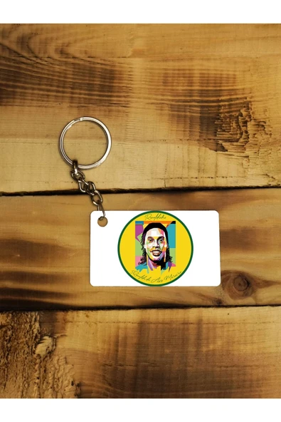 Panorama Ajans Ronaldinho Brezilya Milan Barcelona Efsane Futbolcu Ince Metal Anahtarlık ürün görseli 1