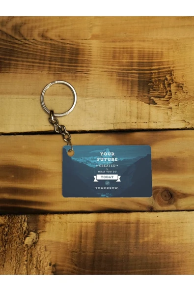 Panorama Ajans Gelecek Için Motivasyon Ofis Iş Arkadaşı Hediye Ince Metal Anahtarlık ürün görseli