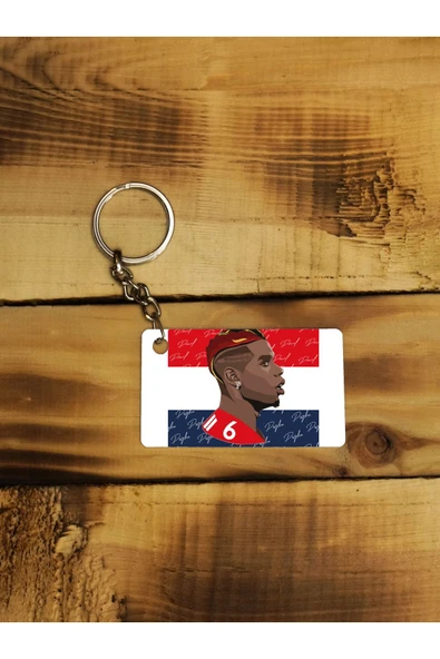 Panorama Ajans Poul Pogba Fransa Yıldız Futbolcu Portre Ince Metal Anahtarlık ürün görseli 1