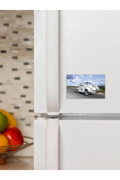 Panorama Ajans Herbie Tam Gaz Vosvos Volkswagen Ralli Yarış 6x9cm Magnet ürün görseli
