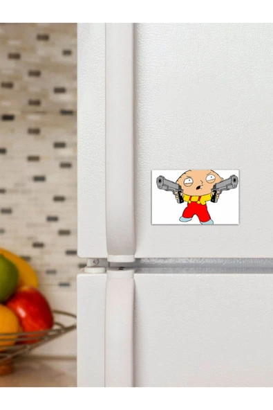 Panorama Ajans Family Guy Silah Çizgi Film Animasyon Gun Stewie 6x9cm ürün görseli
