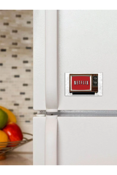 Panorama Ajans Netflix Televizyon Sticker Tasarım 6x9cm Magnet