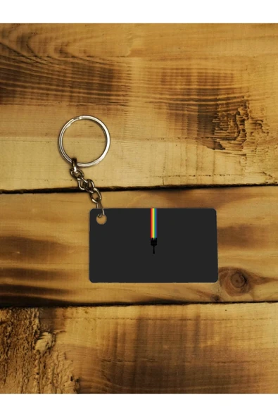 Panorama Ajans Boya Fırça Minimal Zemin Gökkuşağı Ince Metal Anahtarlık ürün görseli