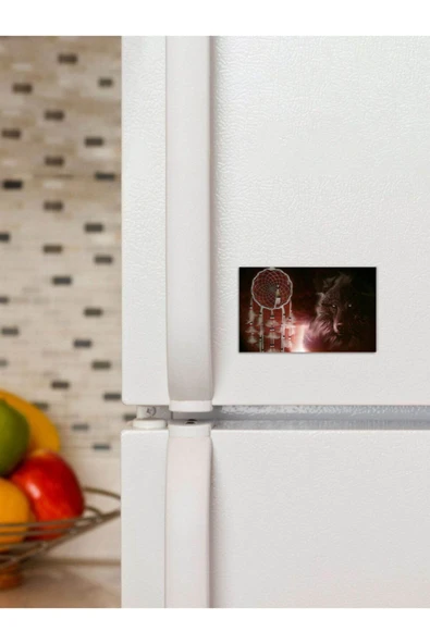 Panorama Ajans Native American Düş Kapanı Kurt Adam 6x9cm Magnet ürün görseli