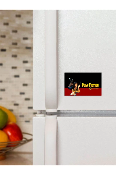 Panorama Ajans Pulp Fıctıon Film Mia Wallace Afiş 6x9cm Magnet ürün görseli