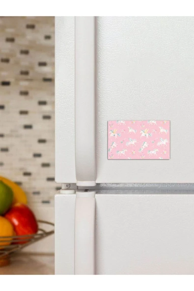 Panorama Ajans Unicorn At Çocuk Pembe Sever 6x9cm Magnet ürün görseli 1