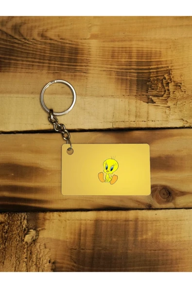 Panorama Ajans Tweety Tiviti Kuş Slyvester Looney Tunes Çizgi Film Ince Metal Anahtarlık ürün görseli