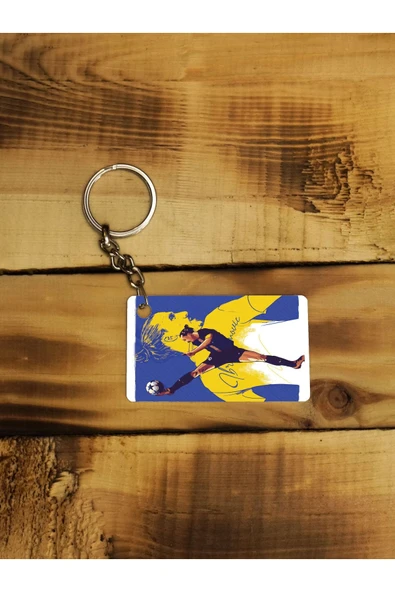 Panorama Ajans Zlatan Ibrahimoviç Efsane Futbollcu Tasarımı Ince Metal Anahtarlık ürün görseli