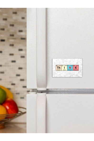 Panorama Ajans Periyodik Tablo Düşün Kimyacı Sticker 6x9cm Magnet - 1