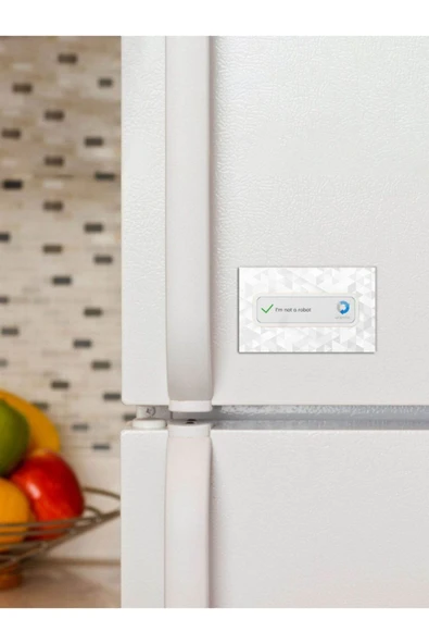 Panorama Ajans Ben Robot Değilim Komik Tasarım Sticker 6x9cm Magnet ürün görseli