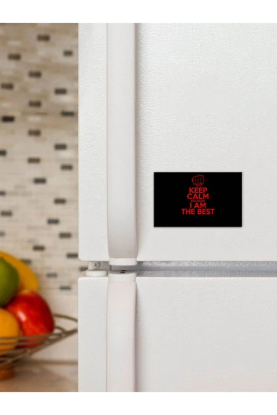 Panorama Ajans Sakin Ol Keep Calm En Iyi Benim Motive Edici  6x9cm Magnet ürün görseli 1