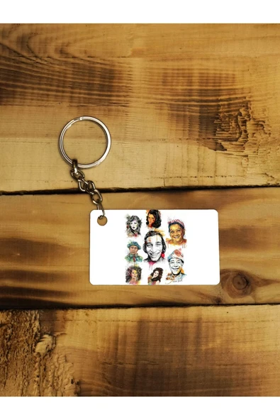 Panorama Ajans Yeşil Çam Karakterli İnce Metal Anahtarlık ürün görseli