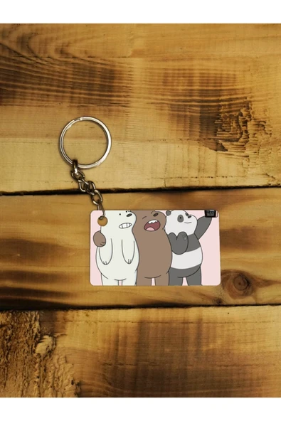 Panorama Ajans Kafadar Ayılar Selfie Ince Metal Anahtarlık ürün görseli