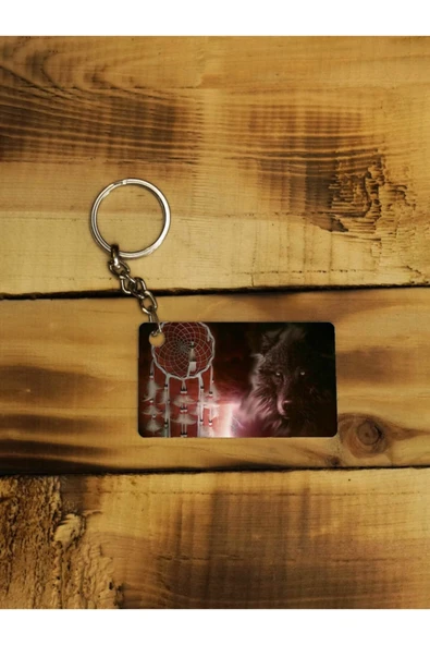 Panorama Ajans Native American Düş Kapanı Kurt Adam Ince Metal Anahtarlık ürün görseli