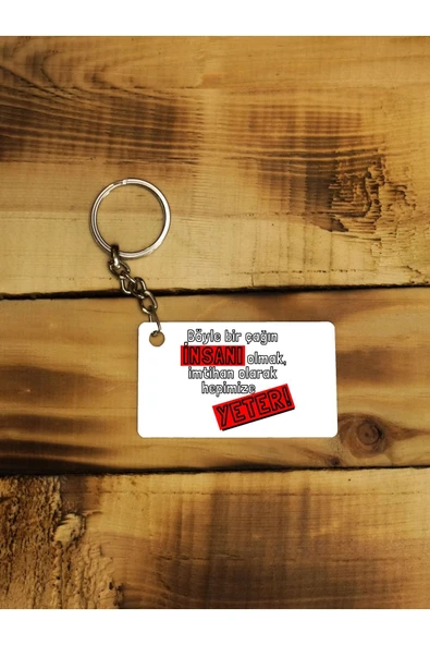 Panorama Ajans Yeter Ince Metal Anahtarlık ürün görseli