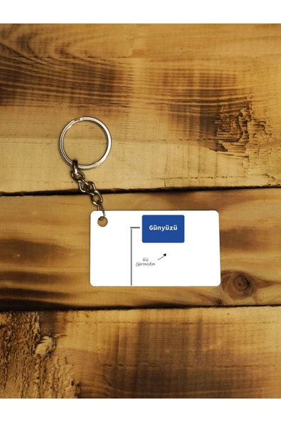 Panorama Ajans Yav He He Komik Sözlü Tasarım Ince Metal Anahtarlık ürün görseli