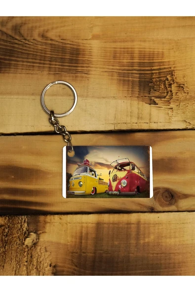 Panorama Ajans Retro C-karavan Ince Metal Anahtarlık ürün görseli 1