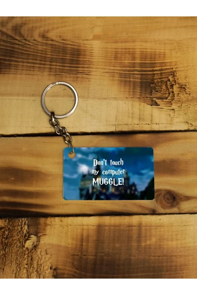 Panorama Ajans Don't Touch My Computer Muggle Ince Metal Anahtarlık ürün görseli