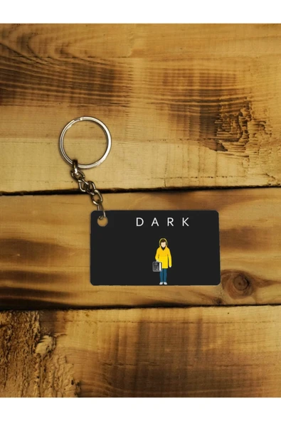 Panorama Ajans Dark Dizi Netflix Minimal Tasarım Ince Metal Anahtarlık ürün görseli 1