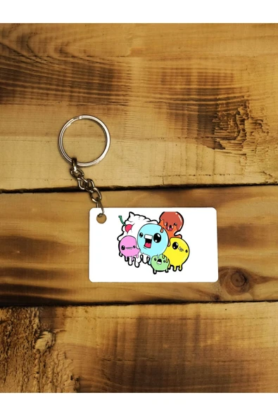 Panorama Ajans Ice Cream Doodle Ince Metal Anahtarlık ürün görseli 1