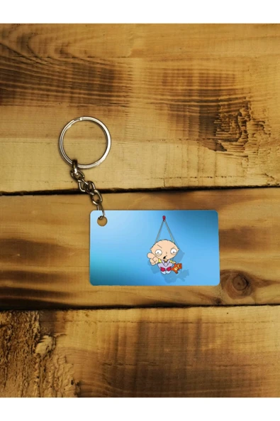 Panorama Ajans Family Guy Çizgi Film Animasyon Çocuk Stewie Komik Ince Metal Anahtarlık ürün görseli
