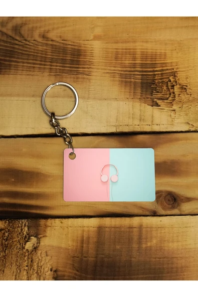 Panorama Ajans Minimal Kulaklık Fotograf Ince Metal Anahtarlık ürün görseli 1