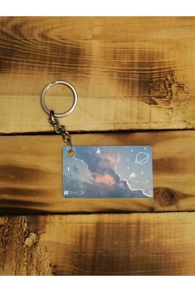 Panorama Ajans Gökyüzü Ince Metal Anahtarlık ürün görseli