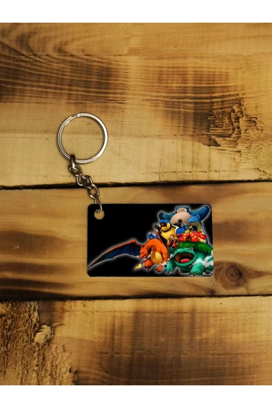 Panorama Ajans Pokemon Karakterli Tasarım Ince Metal Anahtarlık