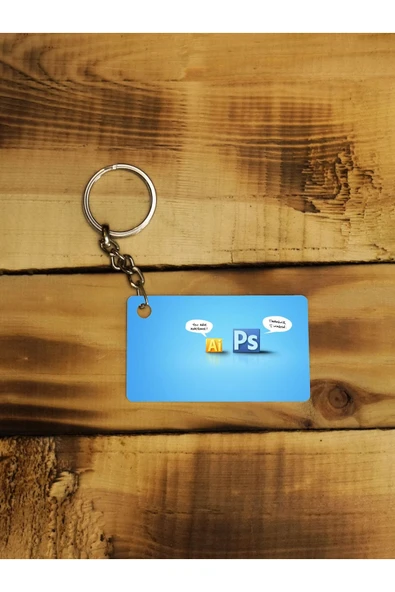 Panorama Ajans Ps Ve Ai Bilgisayar Programı Tasarım Ince Metal Anahtarlık ürün görseli