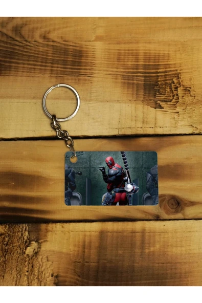 Panorama Ajans Deadpool Komik Tuvalet Molası Marvel Ince Metal Anahtarlık ürün görseli 1