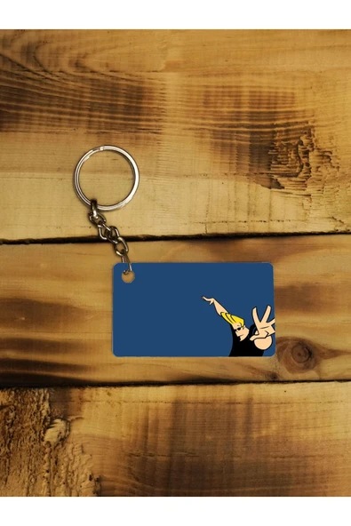 Panorama Ajans Johnny Bravo Çizgi Dizi Tasarım Ince Metal Anahtarlık ürün görseli