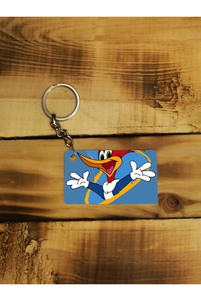 Panorama Ajans Woody Woodpecker Ağaçkakan Çizgi Film Nostalji Ince Metal Anahtarlık ürün görseli 1