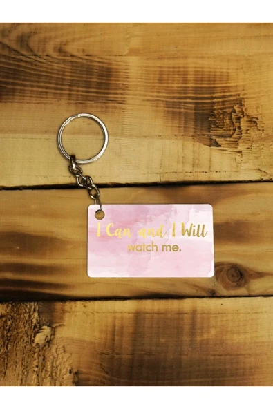 Panorama Ajans Yapabilirm Ve Yapacağım Izle Beni Motivasyon Kızlara Ofis Özel Ince Metal Anahtarlık ürün görseli 1