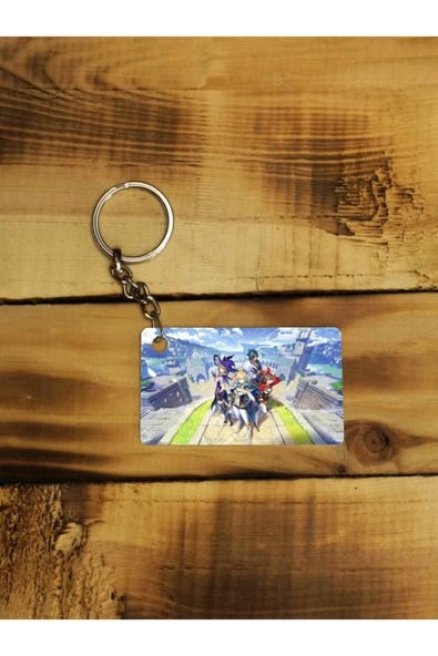 Panorama Ajans Genshin Impact Anime Dizi Netflix Mihoyo Ince Metal Anahtarlık ürün görseli