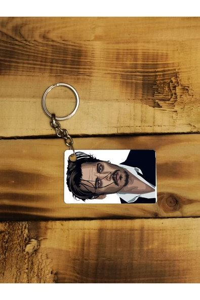 Panorama Ajans Johnny Depp Ince Metal Anahtarlık ürün görseli 1
