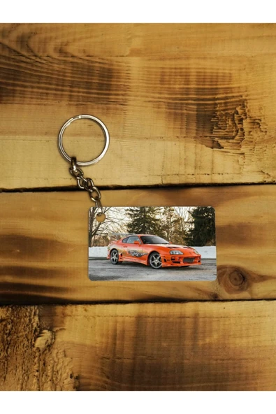 Panorama Ajans Toyota Supra Hızlı Ve Öfkeli Paul Walker Unutulmaz Nostalji Ince Metal Anahtarlık