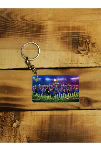 Panorama Ajans Fcb Barcelona Tüm Takım Futbol Ispanya La Liga Ince Metal Anahtarlık ürün görseli